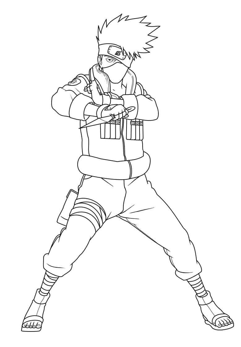 Coloriage super kakashi à imprimer Coloriage super kakashi