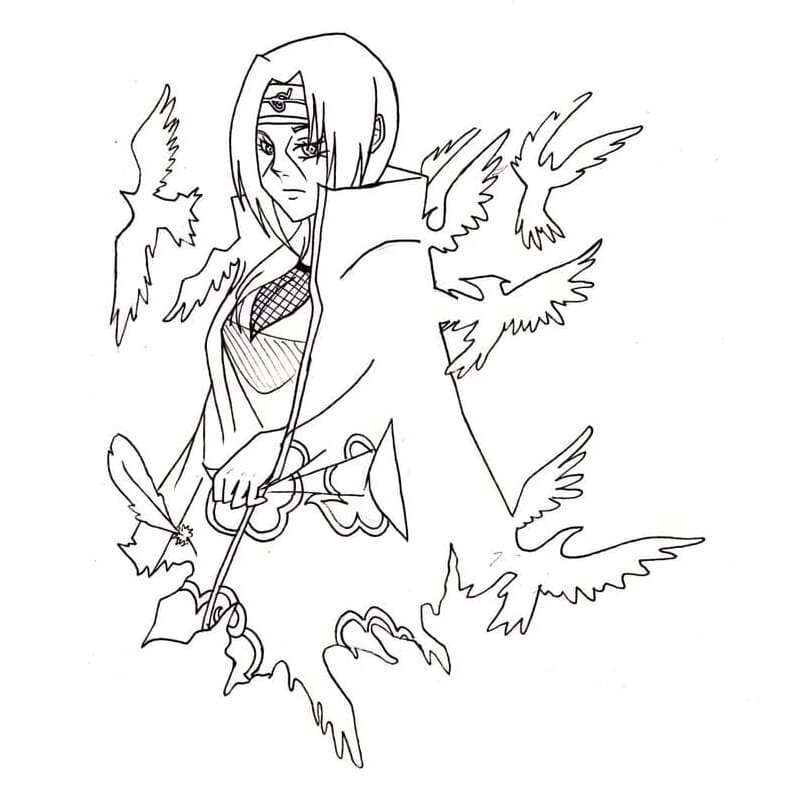 Coloriage itachi 9 à imprimer Coloriage itachi 9