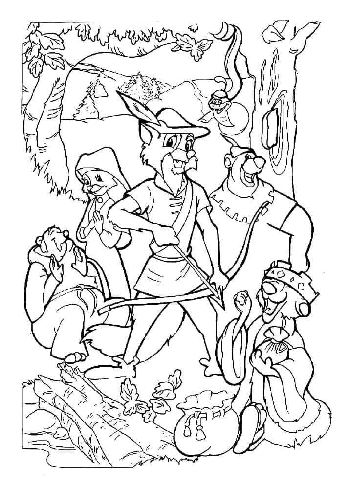 Coloriage robin des bois 9 à imprimer Coloriage robin des bois 9